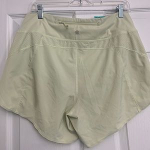 Lime Green Athleta Run with It 4.5” Shorts